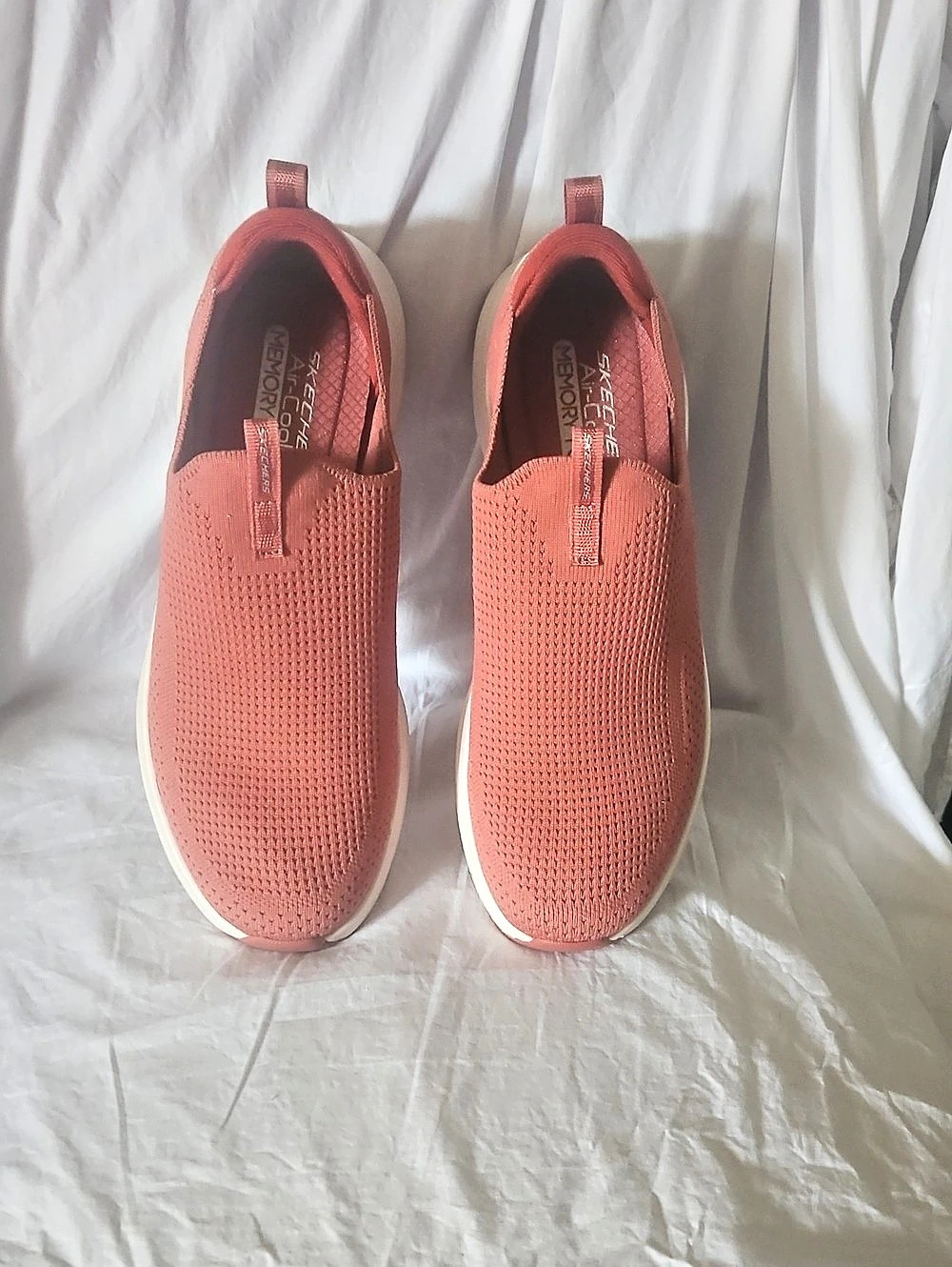 Skechers Pink/Rust Slip-On Sneakers